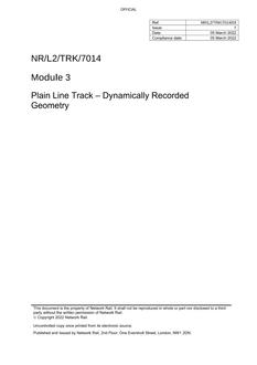 NR NR/L2/TRK/7014/03 ISSUE 1