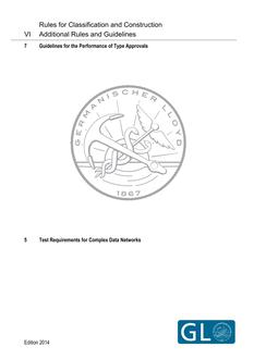 DNV GL ADDITIONAL RULES AND GUIDELINES VI-7-5