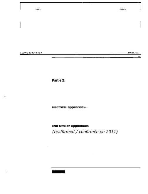 CAN/CSA E60335-2-6-01 (R2011)