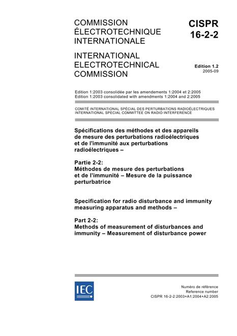 CISPR 16-2-2 Ed. 1.2 b:2005