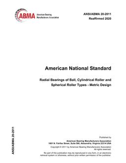 ABMA 20:2011 (R2020)