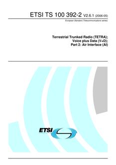 ETSI TS 100 392-2