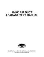 HVAC Air Duct Leakage Test Manual