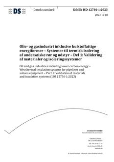 DANSK DS/EN ISO 12736-1
