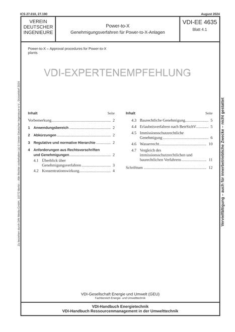 VDI VDI-EE 4635 BLATT 4.1