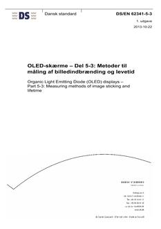 DANSK DS/EN 62341-5-3