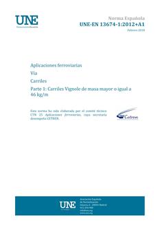 AENOR UNE-EN 13674-1+A1