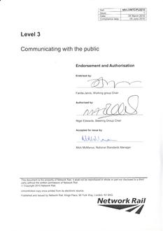 NR NR/L3/MTC/PL0215 ISSUE 1
