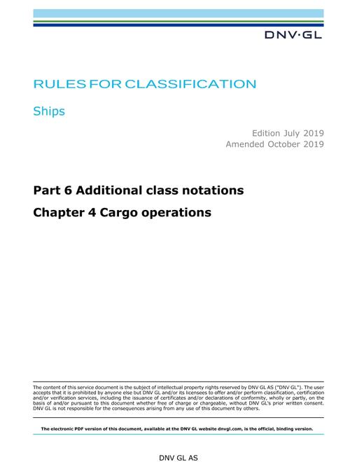 DNV DNVGL-RU-SHIPS PART 6 CHAPTER 4