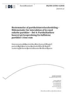 DANSK DS/ISO 21501-4