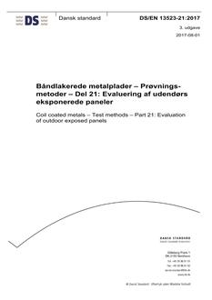 DANSK DS/EN 13523-21