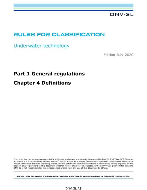 DNV DNVGL-RU-UWT PART 1 CHAPTER 4