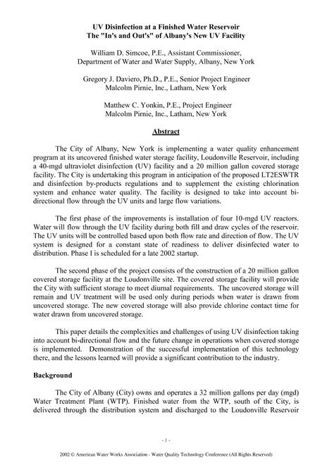 AWWA WQTC57092