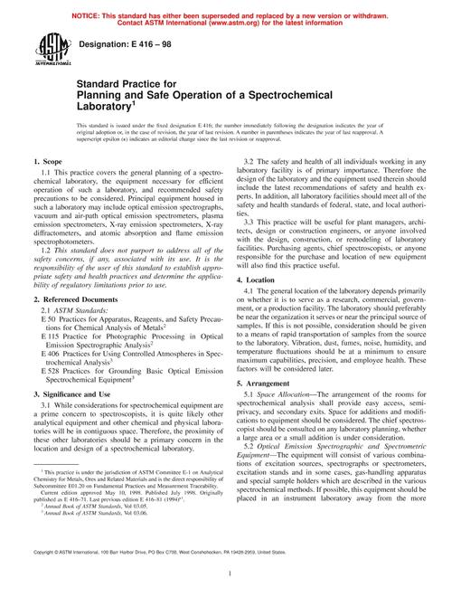 ASTM E416-98
