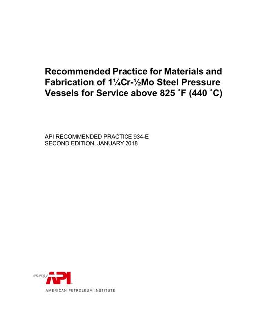 API RP 934-E (R2024)