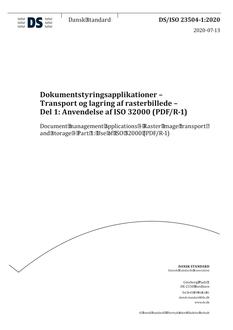DANSK DS/ISO 23504-1