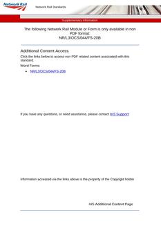 NR NR/L3/OCS/044/FS-20B ISSUE 1