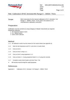 NR NR/L3/MTC/ME0201/CAL236 ISSUE 1