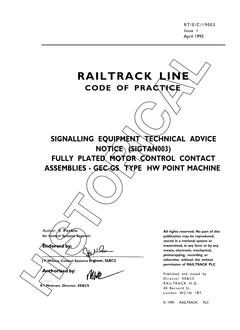 NR RT/E/C/19003 ISSUE 1