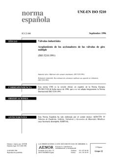 AENOR UNE-EN ISO 5210
