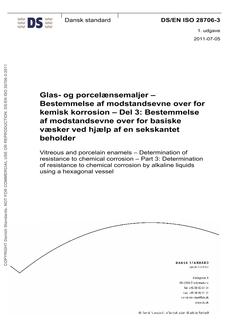 DANSK DS/EN ISO 28706-3