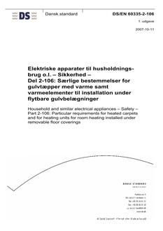 DANSK DS/EN 60335-2-106