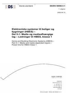 DANSK DS/EN 50090-5-1