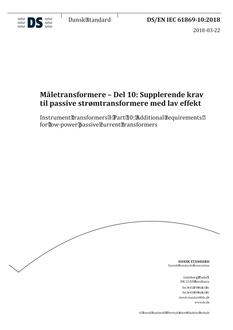 DANSK DS/EN IEC 61869-10