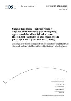 DANSK DS/CEN/TR 17245