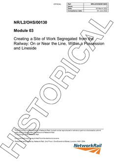 NR NR/L2/OHS/00130/03 ISSUE 1