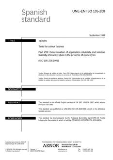 AENOR UNE-EN ISO 105-Z08