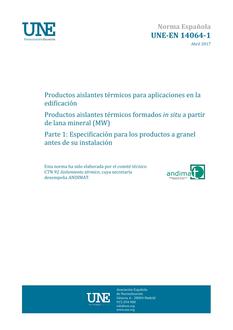 AENOR UNE-EN 14064-1