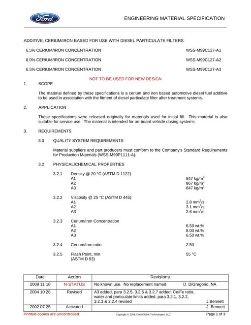 FORD WSS-M99C127-A1