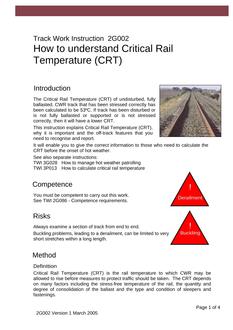 NR TWI 2G002 ISSUE 1