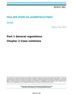 DNV DNVGL-RU-SHIPS PART 1 CHAPTER 2