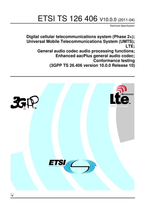 ETSI TS 126 406