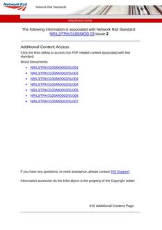 NR NR/L2/TRK/3100/MOD 03 ISSUE 2