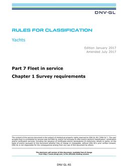 DNV DNVGL-RU-YACHT PART 7 CHAPTER 1
