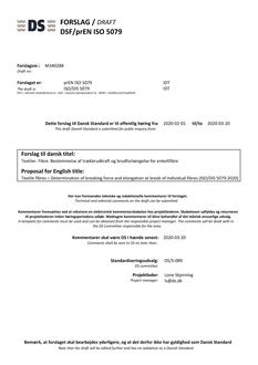 DANSK DSF/PREN ISO 5079