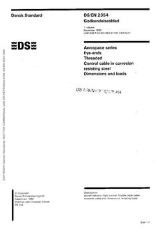 DANSK DS/EN 2354