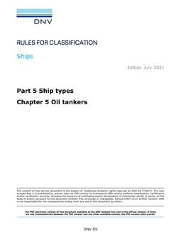 DNV DNV-RU-SHIPS PART 5 CHAPTER 5