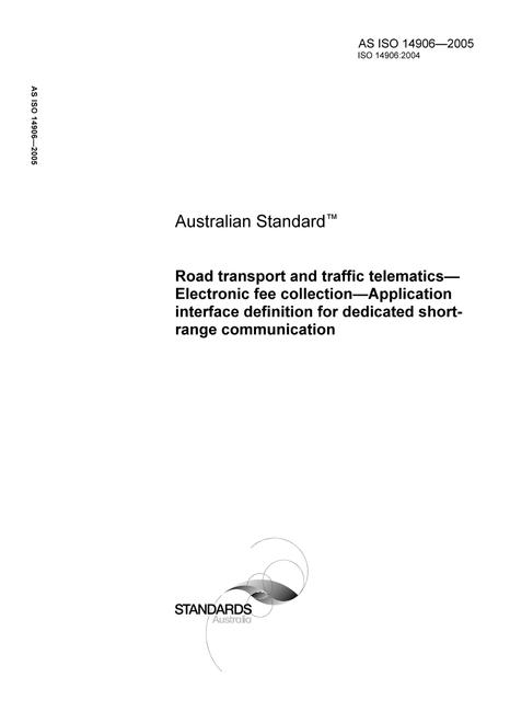 AS ISO 14906-2005