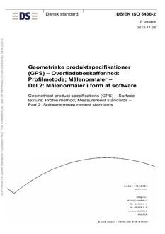 DANSK DS/EN ISO 5436-2