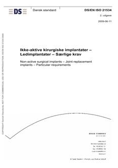 DANSK DS/EN ISO 21534