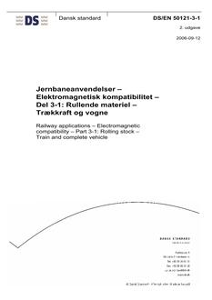 DANSK DS/EN 50121-3-1