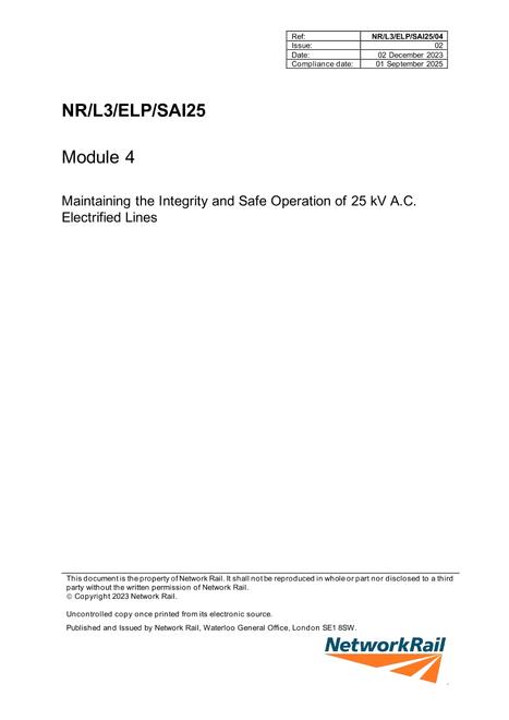 NR NR/L3/ELP/SAI25/04 ISSUE 2