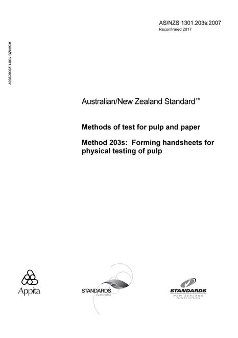 AS/NZS 1301.203S:2007