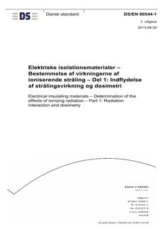 DANSK DS/EN 60544-1