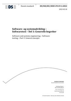 DANSK DS/ISO/IEC/IEEE 29119-1