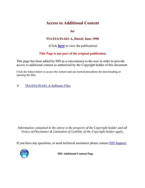 TIA TIA/EIA/IS-641-A